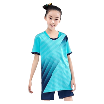 Children Badminton Suit Girls Table Tennis Sport Suit Summer Children Speed Dry Training Suit Air Volleyball Suit