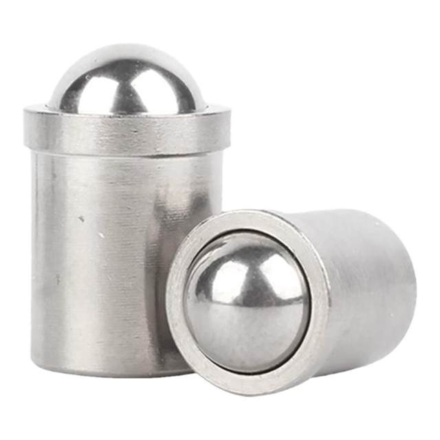 Stainless steel step wave bead screw spring ball head plunger press-in glass bead flange bead positioning bead steel bead