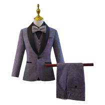 Host dress boy flower girl high-end suit British style suit childrens one-year-old piano performance suit summer