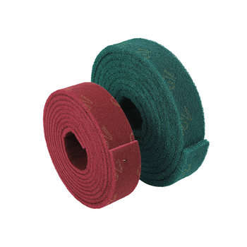 Thickened industrial scouring pads can be customized to any size