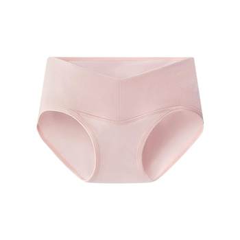 There is a tree with extended crotch maternity underwear