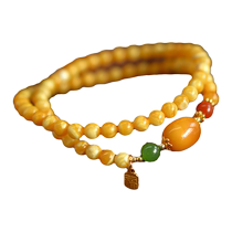 Beeswax bracelet for men and women presbyopic wax East China Sea crystal agate jade jade loose beads pendant jasper south red bracelet