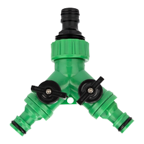 Household car wash 4 minutes 6 minutes soft water pipe three-way plastic nipple quick adapter with switch valve water diverter