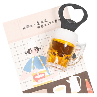 Bottle opener refrigerator sticker beer starter 3d creative