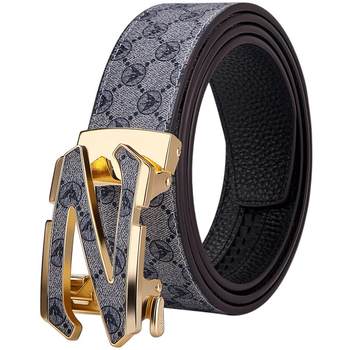 Genuine men's genuine leather leather leather belt luxury high-end