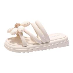 Girls slippers 2024 Summer new flowers, children's soft bottom, non -slip, dragging the big child fashion foreign sandals
