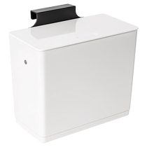 (Self-operated) Home Story Japanese Kitchen Trash Can No Punch Sliding Cover Type Garbage Basket Wall-mounted Trash Can