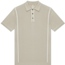 ERDOS mens pure cotton POLO shirt 2024 summer new arrival side contrast stripe design fashionable and casual