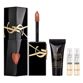 Ysl saint laurent black tube love lip glaze mirror lipstick cosmetics birthday gift