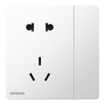 Siemens switch socket Ruichen ivory white one-open dual-control five-hole USB home concealed five-hole air conditioning panel
