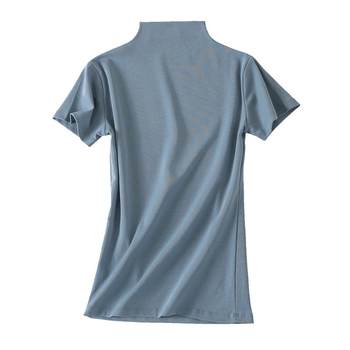 New half-high neck women's slim temperament versatile t-shirt