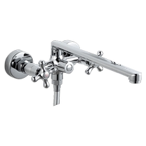 Submarine bathtub faucet all-copper in-wall cylinder edge concealed hot and cold mixing valve shower shower set 2159