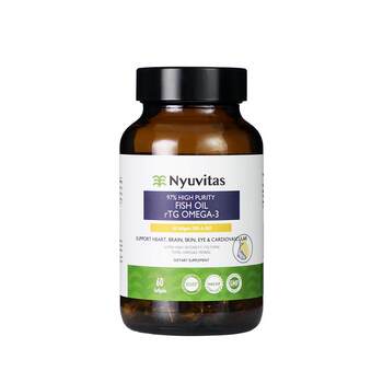 Nyuvitas deep sea rtg ປະເພດ omega3 ຄວາມບໍລິສຸດສູງ ນ້ໍາປາ 3 ຂວດ