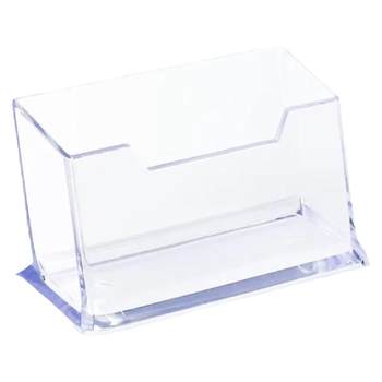 10 transparent acrylic business card boxes