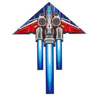 The aerial dancer's kite is so domineering that it flies into the universe