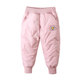 Children's fleece quilted pants for boys and girls, winter pants for babies