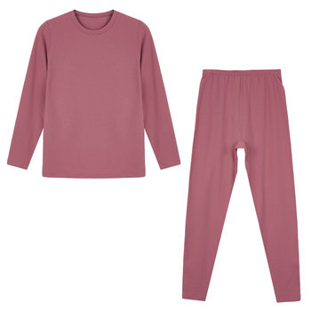 Tongniu high count soft elastic cotton round neck women's set autumn and winter women's close-fitting autumn clothes and long trousers set vn075