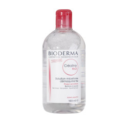 Bioderma makeup remover water bottle for women ອ່ອນໂຍນຕໍ່ຜິວບອບບາງ, ລ້າງຫນ້າຢ່າງອ່ອນໂຍນ, ຕາແລະປາກສາມໃນຫນຶ່ງ.