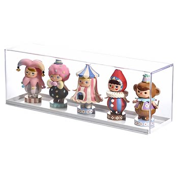 Blind box doll storage box display rack nezha transparent dustproof figure pop mart display box ornament display cabinet