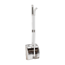 Light luxury sandwich magnetic broom set aluminum pole household soft broom dustpan scraper sweeping artifact household