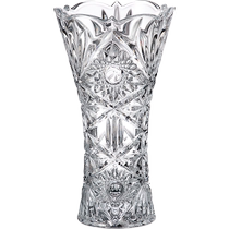 (travailleur autonome) Tchèque BOHEMIA cristal de vase en verre séjour avec arrangement floral pour arrangement floral sur la table du haut de la table