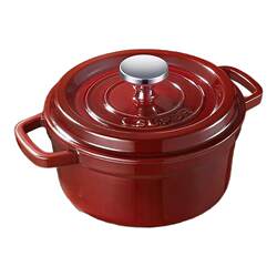 Supor Enamel Pot Red Cast Iron Pot Household Stew Pot Casserole Soup Pot Stew Pot Induction Cooker Gas Stew Pot
