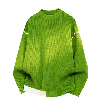 Wassup tide men's sweater fashion casual trendy brand round neck sweater loose versatile warm women's long sleeve