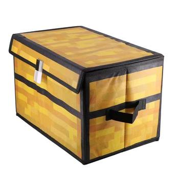 Minecraft box foldable storage storage box dustproof and dirt-resistant room decoration square treasure box snack dormitory