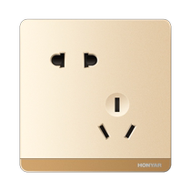 Champagne Gold Dime Open Multi-Control Double Open Multi-Link Triple Switch Champagne Gold With Luminous Two Open Three Ground Switch