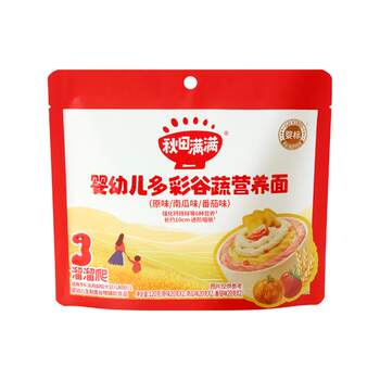 Akita full fruit and vegetable original color baby noodles 120g