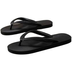 Retro Rubber Flip-Flops Men's Korean Style Trendy Flip-Flop Beach Sandals Men's Outdoor Fashion Non-slip Outerwear Slippers