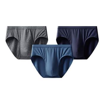 3 three-gun pure cotton antibacterial briefs middle-aged and elderly