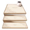 Light luxury solid wood self-adhesive non-slip stair step mat