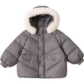 Baby mid-length thickened down jacket