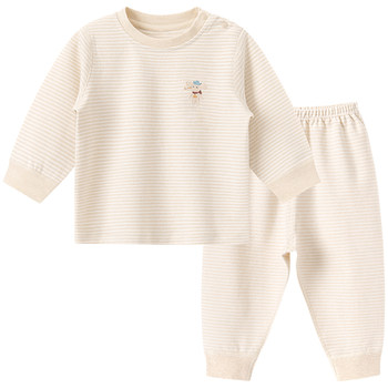 Baby pure cotton underwear set spring and autumn pajamas two-piece set