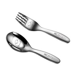 316 stainless steel children's spoon fork Yuanbao spoon baby eating spoon soup spoon spoon baby small spoon