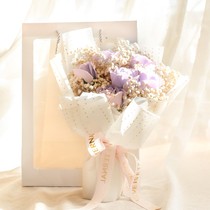 High-end flower bouquet full of flowers star flowers with lights handbag for best friend and girlfriend