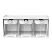 OOU seasoning jar kitchen household high-end salt and MSG seasoning box storage box combination set seasoning jar can be wall-mounted