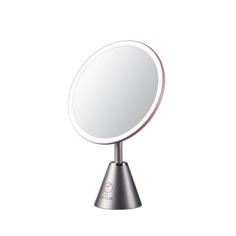Meicai Smart Large Round Mirror LED Lighted Cosmetic Mirror