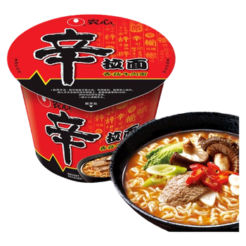 Korean Imported Nongshim Shin Ramyun Large Bowl Classic Instant Noodles Korean Ramen Cup Noodles Late-Night Snack Instant Noodles