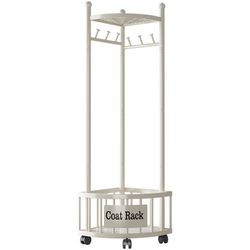 Corner Coat Rack 2025 New Model for Home Bedroom, Floor-Standing Clothes Rack with Wheels, Triangular Clothes Hanger for Wall Corners