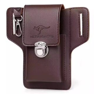 Soft leather simple mobile phone bag cigarette bag bag