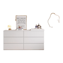 Nanyun dressing table and cupboard integrated home bedroom modern simple retractable cream style dressing table storage cabinet