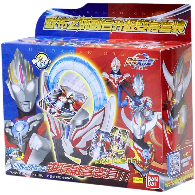 Оригинальная китайская версия Bandai Ultraman Tiga Divine Light Stick Orb Ring Rob Crystal Geed Gauss Voice Changer