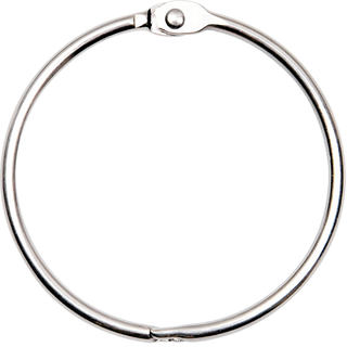 Stainless steel open ring buckle large metal shower curtain