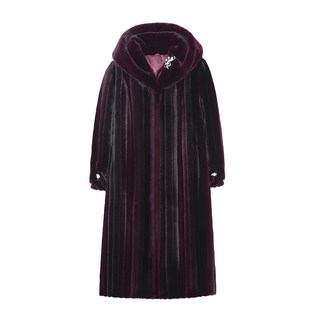 Long mink velvet mink coat for middle-aged and elderly mothers