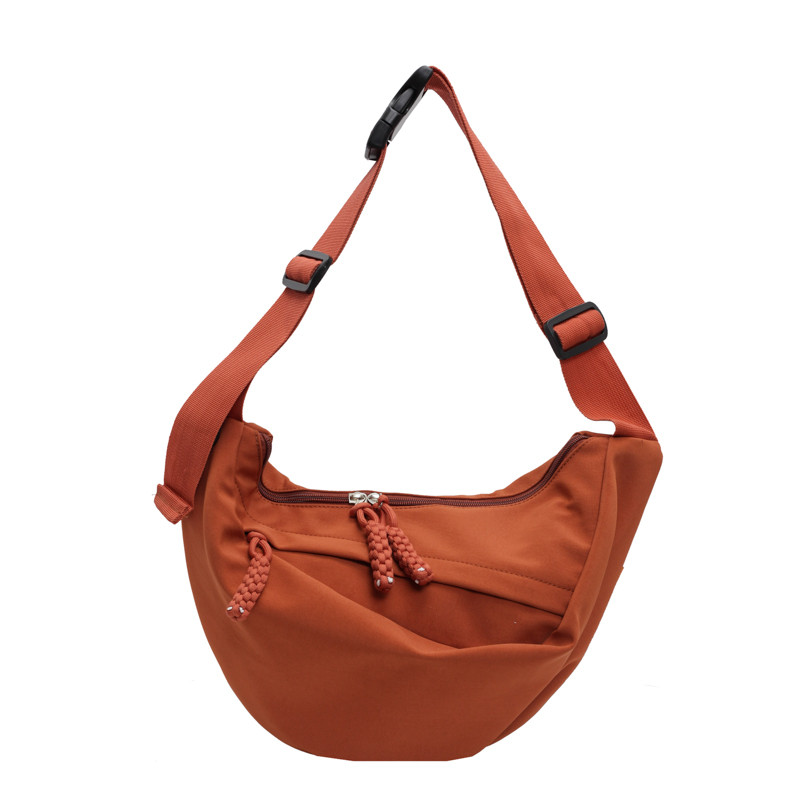 Linglan five-color large-capacity canvas chest bag crossbody dumplings