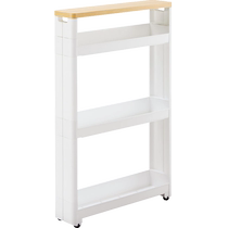 (Self-operated) Japanese storage rack gap storage rack with wheels pushable refrigerator sandwich car kitchen bathroom chocolate