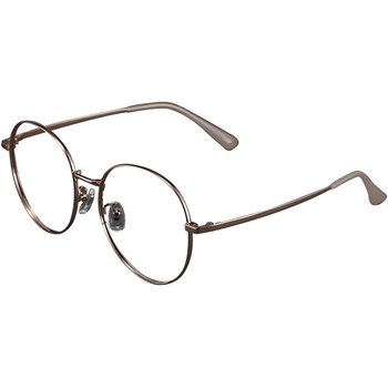 Gold wire titanium glasses for women can match myopia