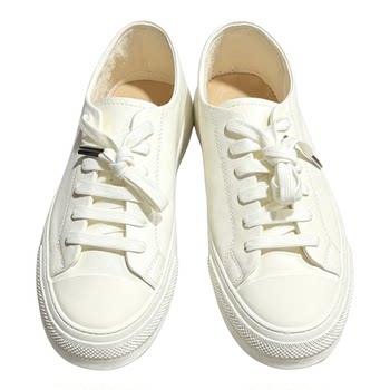 Fachangya white casual sneakers lace-up shoes handmade shoes horse leather shoes men's breathable fashion trend men's shoes